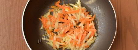 блины с припеком из яблок и моркови. Шаг 11