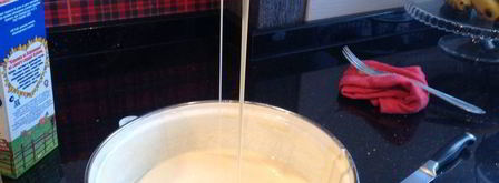 блины с припеком с форелью и с яблоком. Шаг 2