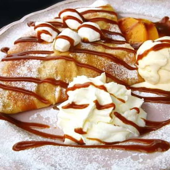 Рецепт блинов с шоколадом и бананом