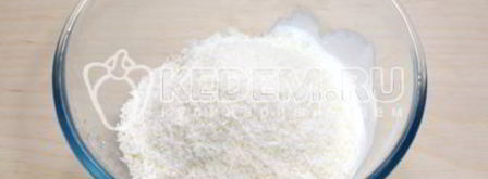 блины с творогом и кокосом. Шаг 5