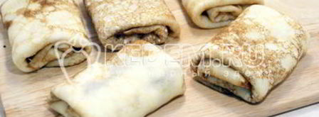 блины с творогом и кокосом. Шаг 7