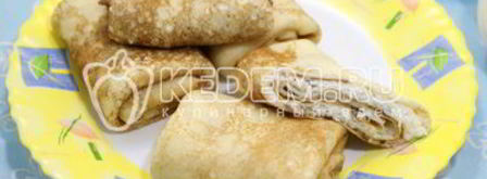 блины с творогом и кокосом. Шаг 8