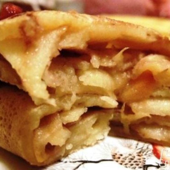 Рецепт блинов с яблоками