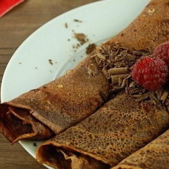 Рецепт блинов шоколадных с начинкой