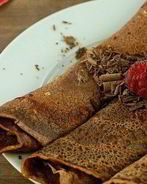 Блины шоколадные с начинкой