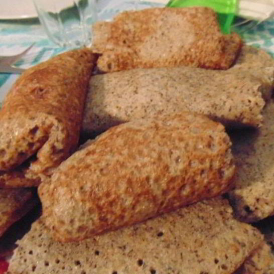 Рецепт гречневых блинов с начинкой из цикория и фарша