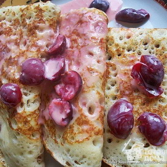 Рецепт кружевных блинов