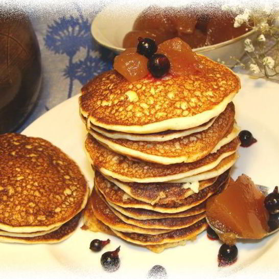 Рецепт панкейков нежных на манке и белках