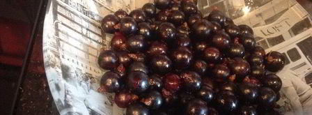 панкейки с черной смородиной. Шаг 2