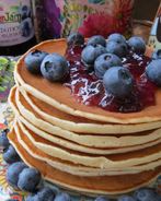 Панкейки с голубикой
