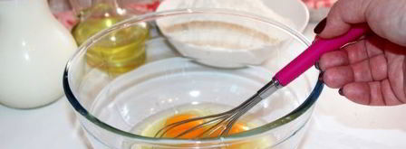 панкейки с хурмой и маком. Шаг 3