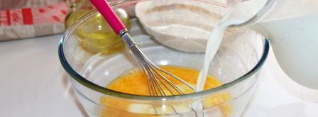 панкейки с хурмой и маком. Шаг 4