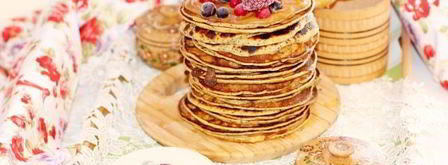 панкейки с хурмой и маком. Шаг 10