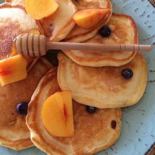 Рецепт панкейков с нектаринами