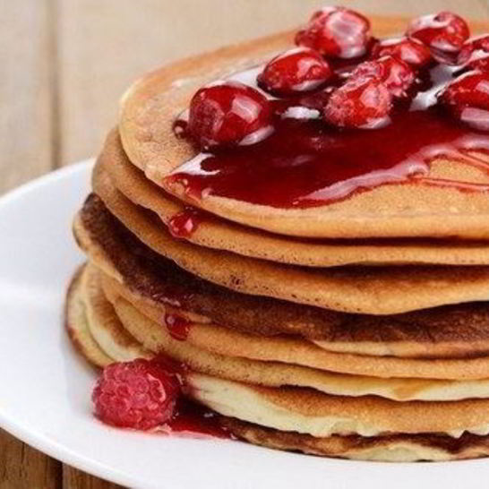 Рецепт пышных американских панкейков на кефире