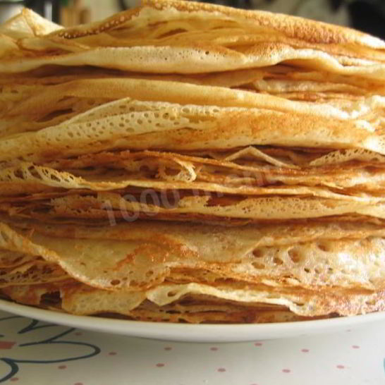 Рецепт пышных блинов на сметане