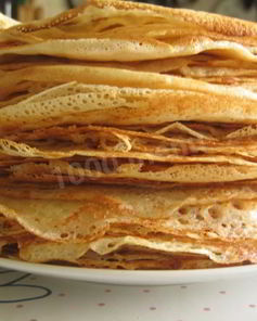 Пышные блины на сметане