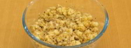 шоколадные блинчики с бананами и орехами. Шаг 13