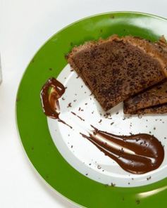 Шоколадные блинчики с шоколадным соусом