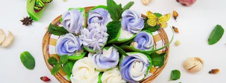 шпинатные блинчики весенний букет. Шаг 19