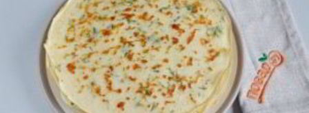 сырные блины с укропом. Шаг 8