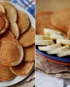 Тонкие банановые панкейки с корицей без масла