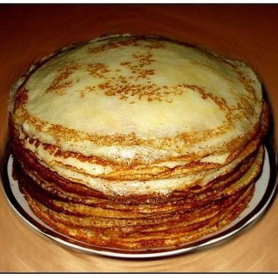 Рецепт тонких блинчиков без яиц