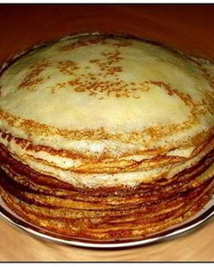 Тонкие блинчики без яиц