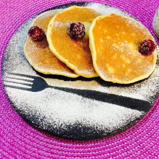 Рецепт воздушных творожно-апельсиновые панкейки