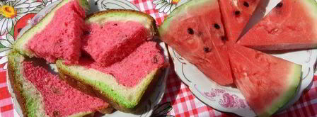 булочка-сюрприз хочу арбуз. Шаг 12