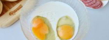 булочки, фаршированные омлетом, на завтрак. Шаг 2