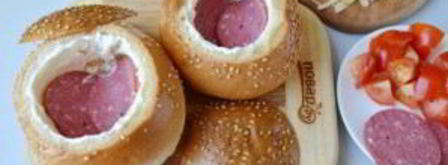 булочки, фаршированные омлетом, на завтрак. Шаг 5