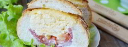 булочки, фаршированные омлетом, на завтрак. Шаг 10