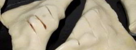 булочки из слоеного теста с яблоками. Шаг 2