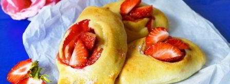 булочки с клубникой. Шаг 21