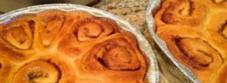 булочки с корицей и сливочной поливкой. Шаг 11