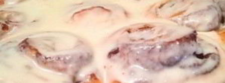 булочки с корицей и сливочной поливкой. Шаг 13