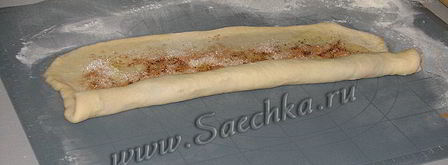 булочки с корицей в виде розочек. Шаг 5