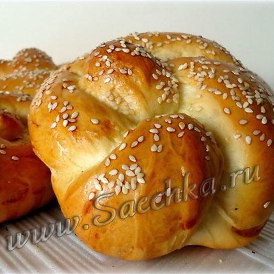 Рецепт булочек с кунжутом