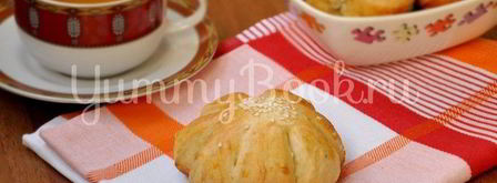 булочки с курагой и изюмом. Шаг 8