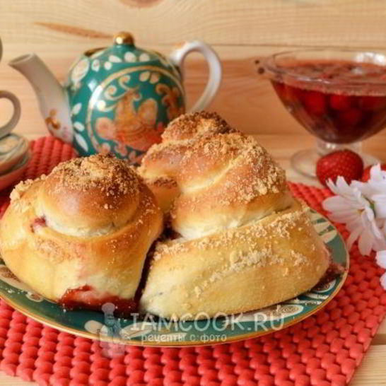 Рецепт булочек с вареньем