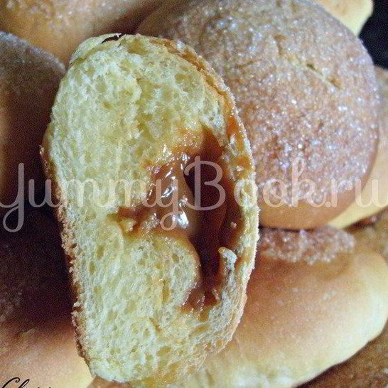 Рецепт булочек со сгущенкой