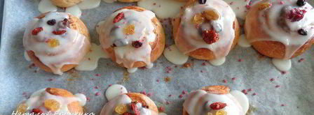 булочки-улитки с изюмом и корицей. Шаг 18