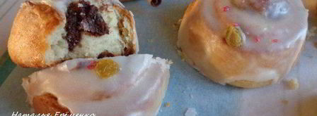 булочки-улитки с изюмом и корицей. Шаг 20