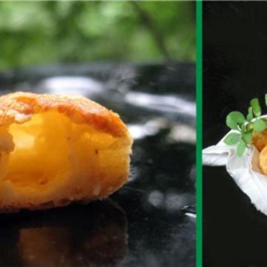 Рецепт гужеров — крошечных булочек из заварного теста с сыром