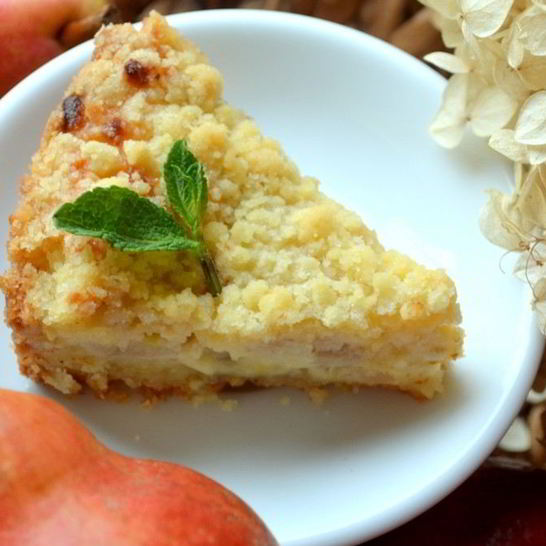 Рецепт королевской ватрушки с грушами