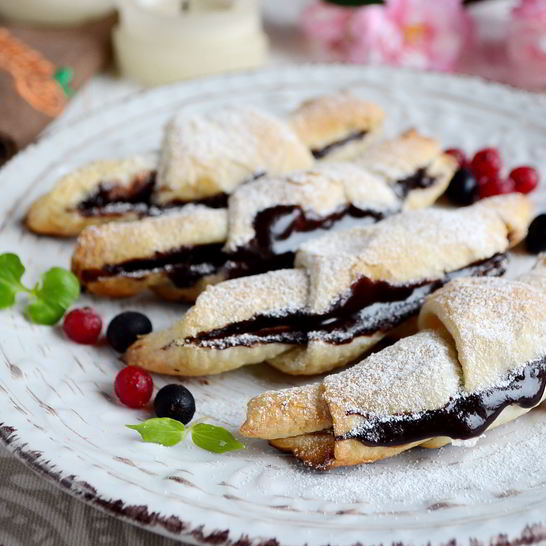 Рецепт круассанов с нутеллой