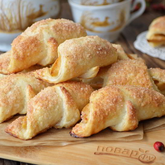 Рецепт круассанов в стиле яблочный пирог