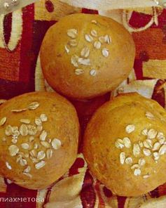 Морковные булочки с отрубями