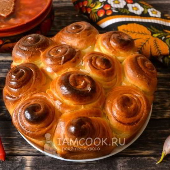 Рецепт пампушек-завитушек из готового дрожжевого теста